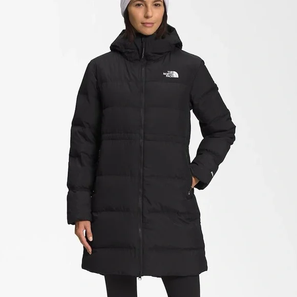 The North Face Women's Long Black Puffer Jacket - Picture 3 of 5